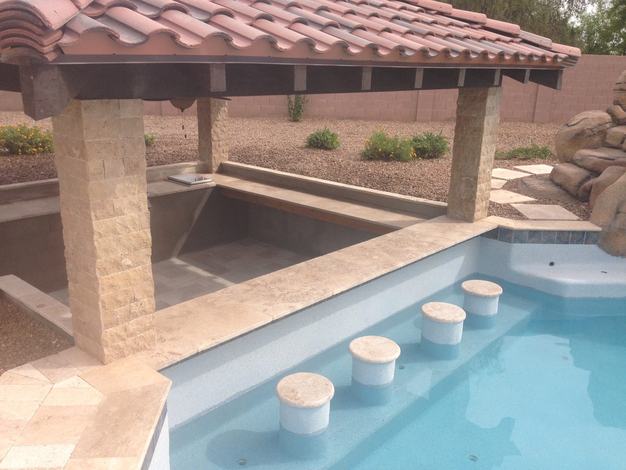 Water Features & Waterfalls — Custom Pools project in Phoenix, AZ